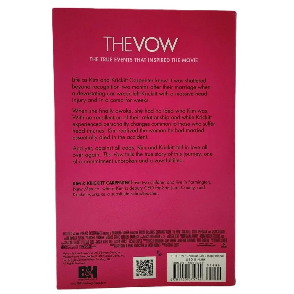 Vow: The True Events That Inspired the Movie by Kim & Krickitt Carpenter